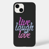 Live Laugh Love - Omarm de vreugde Case-Mate iPhone Case (Achterkant)