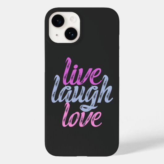 Live Laugh Love - Omarm de vreugde Case-Mate iPhone Case (Achterkant)