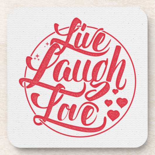 Live Laugh Love Onderzetter (Voorkant)
