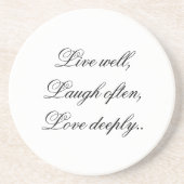 Live Laugh Love Onderzetter (Voorkant)