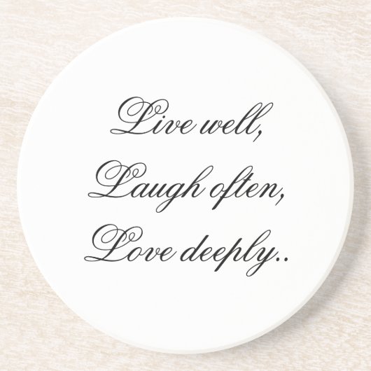 Live Laugh Love Onderzetter (Voorkant)