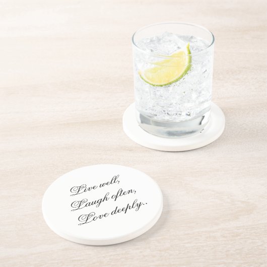 Live Laugh Love Onderzetter (Zijkant)