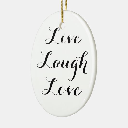 Live Laugh Love Ornament (Links)