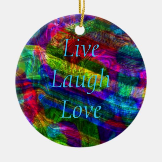 Live Laugh Love Ornament (Voorkant)