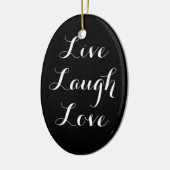 Live Laugh Love Ornament (Links)