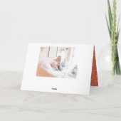 Live Laugh Love Peach Valentijnsdag Foto Feestdagen Kaart (Achterkant)