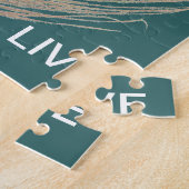Live, Laugh, Love Peacock Feather Legpuzzel (Zijkant)