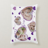 Live Laugh Love Photo hoort Paarse Accent Pillow Kussen (Voorkant(Verticaal))