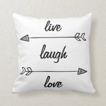 Live Laugh Love Pillow