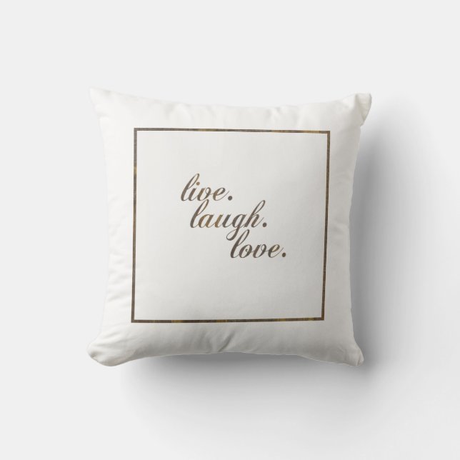 Live Laugh Love Pillow Kussen (Voorkant)