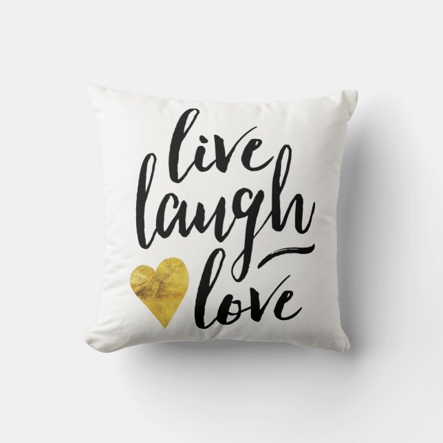 Live Laugh Love Pillow Kussen (Voorkant)