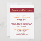 Live Laugh Love Pink Moederdag Uitnodiging (Achterkant)