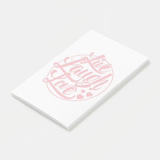 Live Laugh Love Post-it® Notes (Schuin)