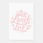 Live Laugh Love Post-it® Notes (Voorkant)