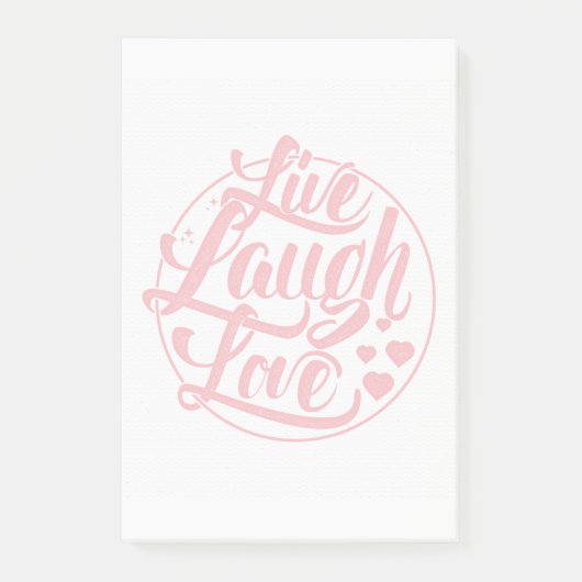 Live Laugh Love Post-it® Notes (Voorkant)