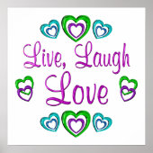 Live Laugh Love Poster (Voorkant)