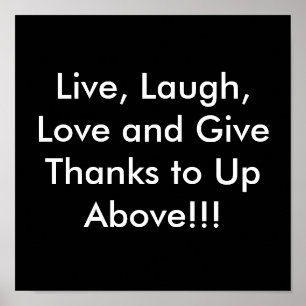 Live, Laugh, Love Poster