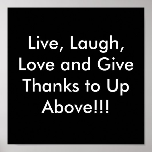 Live, Laugh, Love Poster (Voorkant)