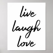 Live Laugh Love Poster (Voorkant)