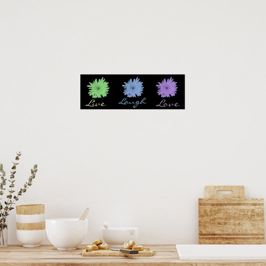Live Laugh Love Poster (Keuken)