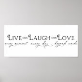 Live Laugh Love Poster (Voorkant)