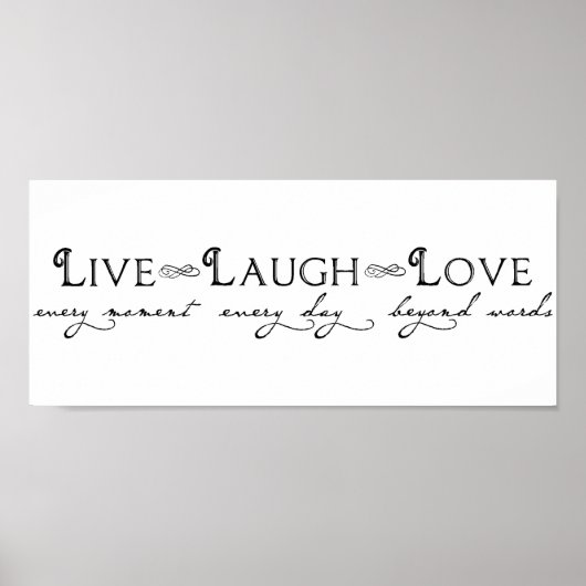 Live Laugh Love Poster (Voorkant)