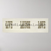 Live Laugh Love Poster (Voorkant)