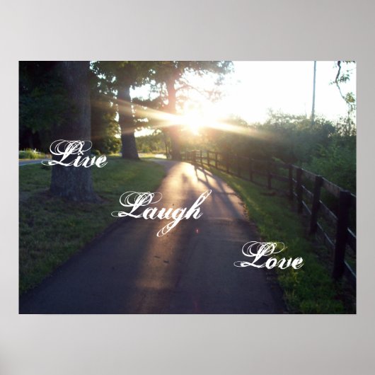 Live Laugh Love Poster (Voorkant)