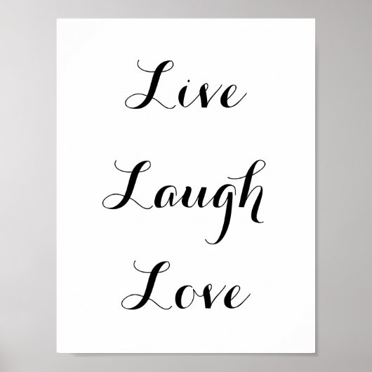 Live - Laugh - Love Poster (Voorkant)