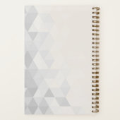 LIVE LAUGH LOVE Quote Grijs Tan Custom Modern Notitieboek (Achterkant)