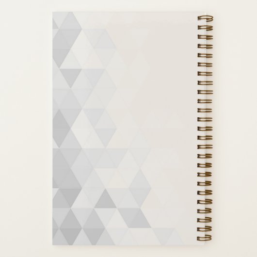 LIVE LAUGH LOVE Quote Grijs Tan Custom Modern Notitieboek (Achterkant)