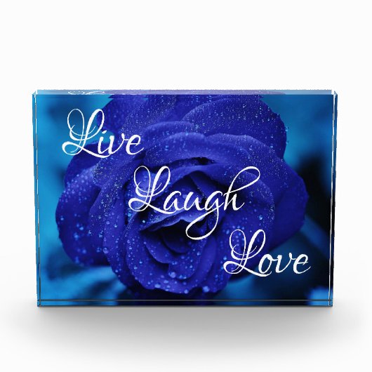 Live Laugh Love Roos Fotoblokken (Voorkant)