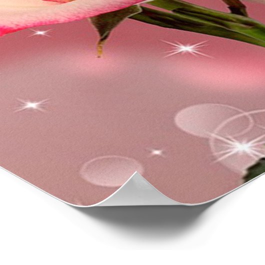 Live Laugh Love Rozen Poster (Hoek)