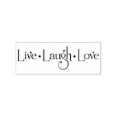 Live Laugh Love Rubberstempel (Afrduk)