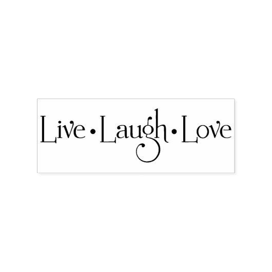Live Laugh Love Rubberstempel (Afrduk)