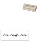 Live Laugh Love Rubberstempel (Gestempeld)