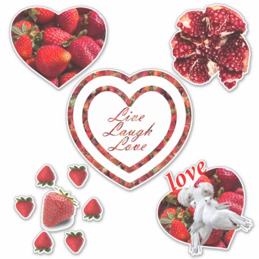 Live Laugh Love set Sticker (Voorkant)