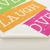 Live Laugh Love Sherpa Deken (3/4)