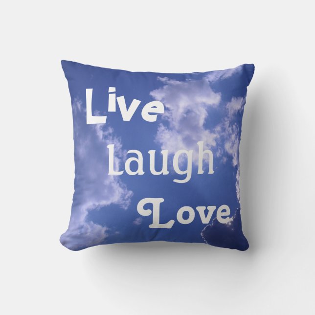 Live Laugh Love Sierkussen (Voorkant)