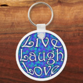 Live Laugh Love Sleutelhanger (Voorkant)