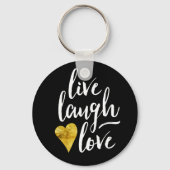 Live Laugh Love Sleutelhanger (Voorkant)