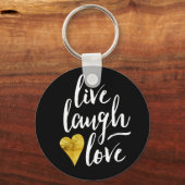Live Laugh Love Sleutelhanger (Voorkant)