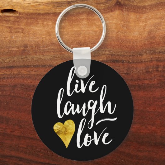 Live Laugh Love Sleutelhanger (Voorkant)