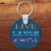Live Laugh Love Sleutelhanger (Voorkant)