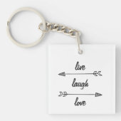 Live, Laugh, Love Sleutelhanger (Voorkant)