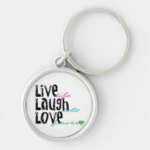 Live Laugh Love Sleutelhanger (Voorkant)