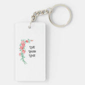 Live Laugh Love-sleutelketen Sleutelhanger (achterkant)