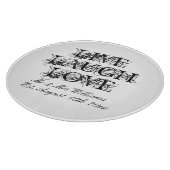Live Laugh Love-snijbord voor bruiloft Snijplank (Hoek)