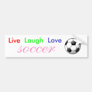 Live Laugh Love Soccer Bumpersticker