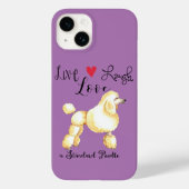 Live Laugh Love Standard Poodle Case-Mate iPhone Case (Achterkant)